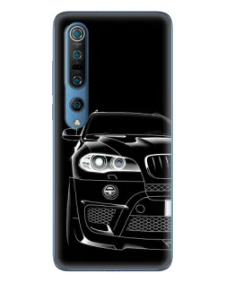 Чехол для Xiaomi Mi 10 Pro с картинкой «Темный силуэт BMW»