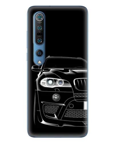 Чехол для Xiaomi Mi 10 Pro с картинкой «Темный силуэт BMW»
