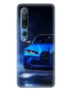 Чехол для Xiaomi Mi 10 Pro с картинкой «Голубая BMW M4»