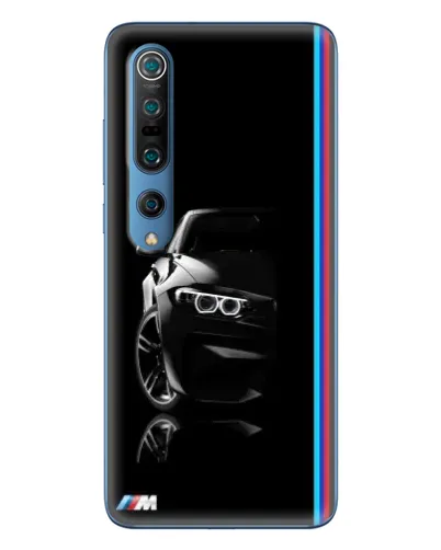 Чехол для Xiaomi Mi 10 Pro с картинкой «Силуэт BMW в темноте»