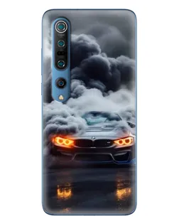 Чехол для Xiaomi Mi 10 Pro с картинкой «BMW в дыму»