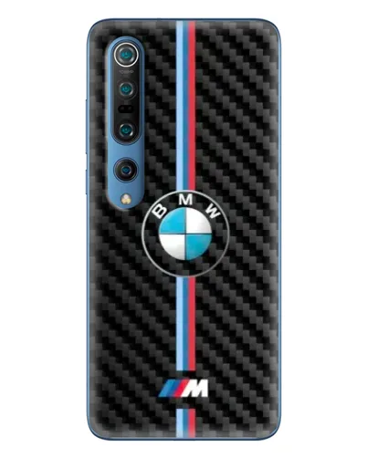 Чехол для Xiaomi Mi 10 Pro с картинкой «Эмблема BMW и карбон»
