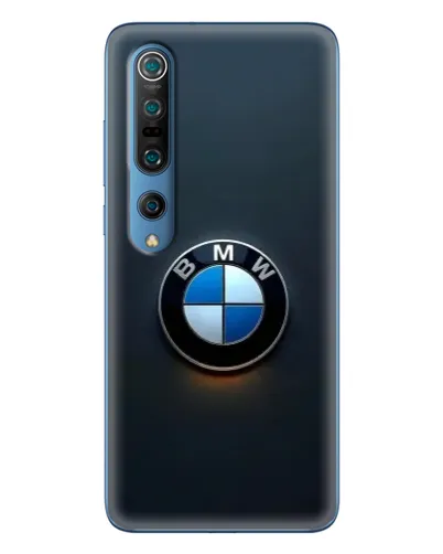 Чехол для Xiaomi Mi 10 Pro с картинкой «Логотип BMW — минимализм»