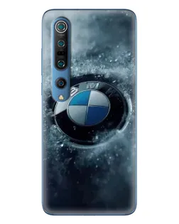Чехол для Xiaomi Mi 10 Pro с картинкой «Логотип BMW — лед»