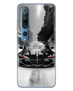 Чехол для Xiaomi Mi 10 Pro с картинкой «BMW — акварельный дрифт»