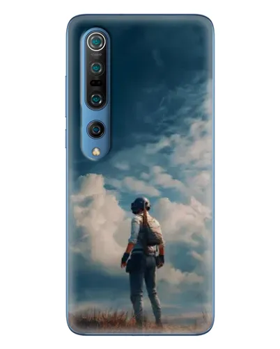 Чохол для Xiaomi Mi 10 Pro з картинкою «Герой PUBG на скелі»