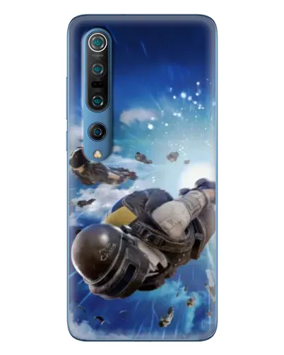 Чохол для Xiaomi Mi 10 Pro з картинкою «Десант PUBG — стрибок»