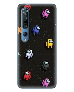 Чохол для Xiaomi Mi 10 Pro з картинкою «Космічний патерн Among Us»