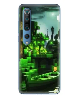 Чохол для Xiaomi Mi 10 Pro з картинкою «Minecraft лісовий пейзаж»