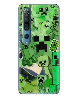 Чохол для Xiaomi Mi 10 Pro з картинкою «Кріпери Minecraft»