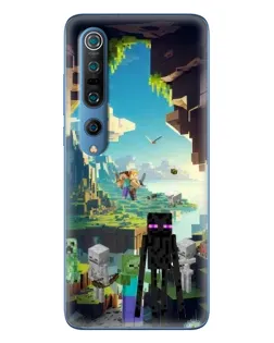 Чехол для Xiaomi Mi 10 Pro с картинкой «Эндермен в лесу»