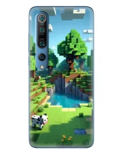 Чехол для Xiaomi Mi 10 Pro с картинкой «Minecraft летний день»