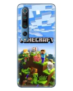 Чехол для Xiaomi Mi 10 Pro с картинкой «Minecraft классический мир»