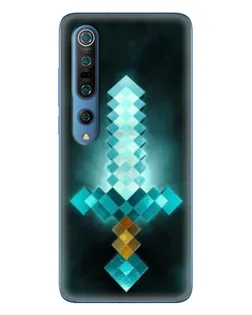 Чехол для Xiaomi Mi 10 Pro с картинкой «Алмазный меч неон»