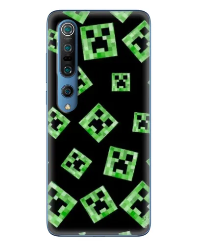 Чехол для Xiaomi Mi 10 Pro с картинкой «Паттерн с криперами» Чехол для Xiaomi Mi 10 Pro с картинкой «Паттерн с криперами»
