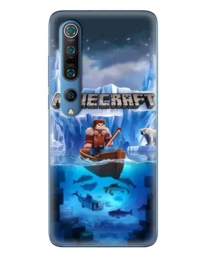 Чехол для Xiaomi Mi 10 Pro с картинкой «Minecraft ледяной мир» Чехол для Xiaomi Mi 10 Pro с картинкой «Minecraft ледяной мир»