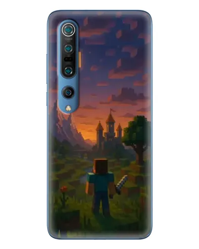 Чехол для Xiaomi Mi 10 Pro с картинкой «Стив у башни» Чехол для Xiaomi Mi 10 Pro с картинкой «Стив у башни»