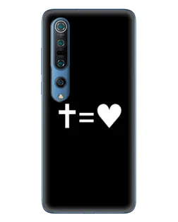 Чохол для Xiaomi Mi 10 Pro з картинкою «Хрест та Серце»