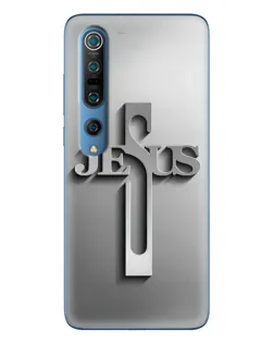 Чехол для Xiaomi Mi 10 Pro с картинкой «Металлический крест Jesus» Чехол для Xiaomi Mi 10 Pro с картинкой «Металлический крест Jesus»