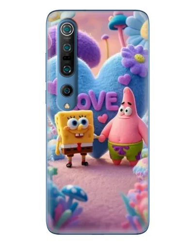 Чехол для Xiaomi Mi 10 Pro с картинкой «Губка Боб Патрик»