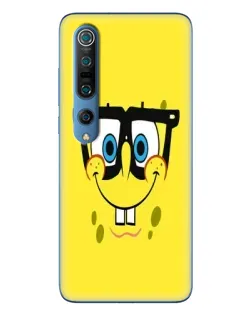 Чехол для Xiaomi Mi 10 Pro с картинкой «Минималистичный Спанч Боб»