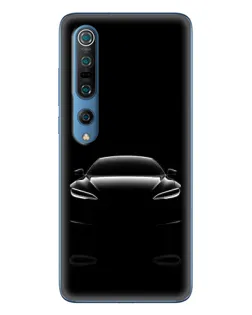 Чохол для Xiaomi Mi 10 Pro з картинкою «Силует Tesla Night»