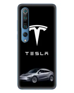 Чохол для Xiaomi Mi 10 Pro з картинкою «Tesla Model Y»