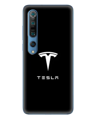 Чохол для Xiaomi Mi 10 Pro з картинкою «Tesla White Logo»