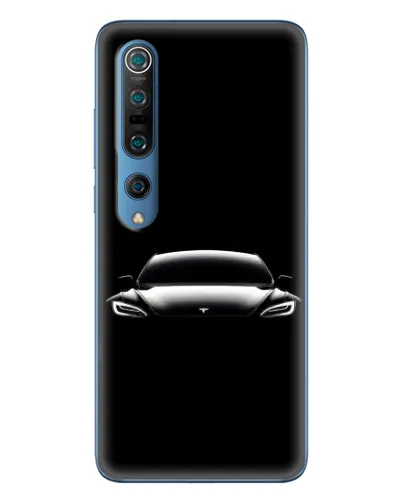 Чохол для Xiaomi Mi 10 Pro з картинкою «Фари Tesla Night»
