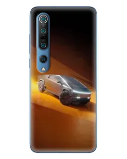 Чохол для Xiaomi Mi 10 Pro з картинкою «Cybertruck у пустелі»