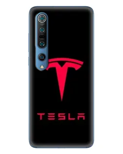 Чохол для Xiaomi Mi 10 Pro з картинкою «Tesla Red Logo»