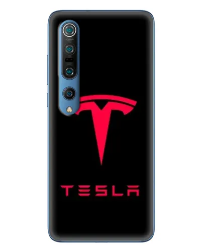 Чохол для Xiaomi Mi 10 Pro з картинкою «Tesla Red Logo»
