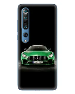 Чохол для Xiaomi Mi 10 Pro з картинкою «Mercedes — неоновий лого»