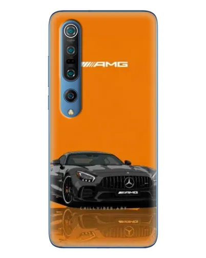 Чохол для Xiaomi Mi 10 Pro з картинкою «Помаранчевий Mercedes AMG»
