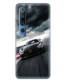 Чохол для Xiaomi Mi 10 Pro з картинкою «Гоночний Mercedes AMG»