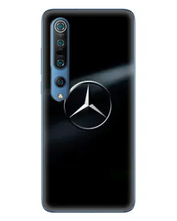 Чехол для Xiaomi Mi 10 Pro с картинкой «Mercedes на металле»