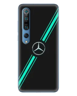 Чехол для Xiaomi Mi 10 Pro с картинкой «Спортивные линии Mercedes»