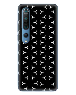 Чехол для Xiaomi Mi 10 Pro с картинкой «Mercedes паттерн звезд»