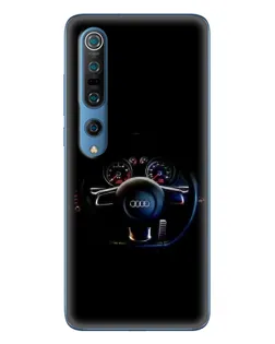 Чохол для Xiaomi Mi 10 Pro з картинкою «Салон Audi — кермо»