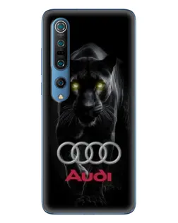 Чохол для Xiaomi Mi 10 Pro з картинкою «Пантера та Audi»