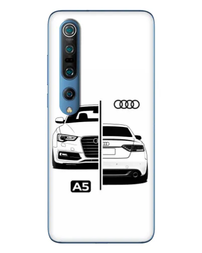 Чохол для Xiaomi Mi 10 Pro з картинкою «Audi — контрастний дизайн»