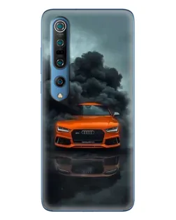 Чохол для Xiaomi Mi 10 Pro з картинкою «Audi у хмарах диму»