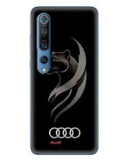 Чохол для Xiaomi Mi 10 Pro з картинкою «Графіка — пантера та Audi»