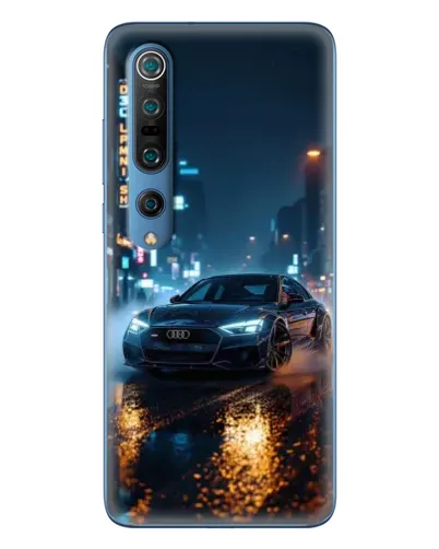 Чохол для Xiaomi Mi 10 Pro з картинкою «Нічне місто та Audi»