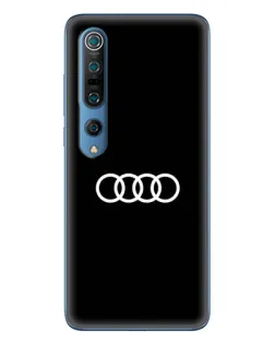 Чохол для Xiaomi Mi 10 Pro з картинкою «Audi White Logo»