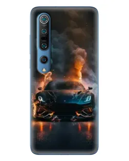 Чохол для Xiaomi Mi 10 Pro з картинкою «Lamborghini димна естетика»