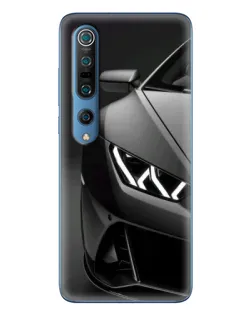 Чохол для Xiaomi Mi 10 Pro з картинкою «Lamborghini фари деталізація»