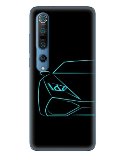 Чохол для Xiaomi Mi 10 Pro з картинкою «Блакитний силует Lamborghini» Чохол для Xiaomi Mi 10 Pro з картинкою «Блакитний силует Lamborghini»