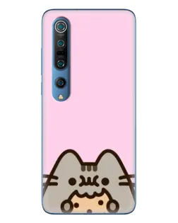 Чохол для Xiaomi Mi 10 Pro з картинкою «Pusheen та печиво»