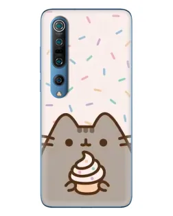 Чехол для Xiaomi Mi 10 Pro с картинкой «Пушин с кексом» Чехол для Xiaomi Mi 10 Pro с картинкой «Пушин с кексом»